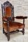 19th Century French Carved Walnut Throne Chair, 1890s, Image 2