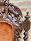 19th Century French Carved Walnut Throne Chair, 1890s 7