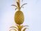 Large Floor Lamp with Pineapple in Gilded Metal, 1970s 5