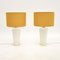 Vintage Murano Glass and Brass Table Lamps, 1970, Set of 2 2