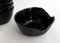 Bowls in Black Opaline Glass from Arc, France, 1980s, Set of 6 3