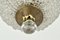 Vintage Crystal and Brass Flush Mount, 1950s 9