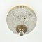 Vintage Crystal and Brass Flush Mount, 1950s, Image 7