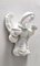 Wall Mounted White Glazed Ceramic Cherub Candleholder from Goldscheider, Austria, 1930s, Image 4