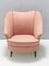 Vintage Peach Pink Lounge Chair in the style of Gio Ponti for Casa & Giardino, 1940s, Image 4