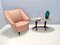 Vintage Peach Pink Lounge Chair in the style of Gio Ponti for Casa & Giardino, 1940s 2