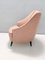 Vintage Peach Pink Sessel im Stil von Gio Ponti für Casa & Giardino, 1940er 5