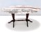 Vintage Beech Coffee Table with Oval Red Onyx Top attributed to Paolo Buffa, 1950s 1