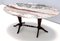 Vintage Beech Coffee Table with Oval Red Onyx Top attributed to Paolo Buffa, 1950s, Image 6