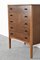 Mid-Century Modern Walnut Chest of Drawers from W&T Lock, 1960s 4