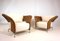 Rattan Wing Chairs, 1980s, Set of 2 1