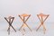 Three Folding Hunting Chairs with Leather Seats, 1960s, Set of 3, Image 7