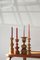 Scandinavian Wooden Candleholders, Set of 4 2
