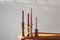 Scandinavian Wooden Candleholders, Set of 4, Image 3