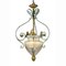 Vintage Lantern in Wrought Iron and Blown Glass, Image 1