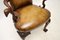 Antique Irish Georgian Period Walnut and Leather Armchair, 1750s 7