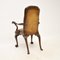 Antique Irish Georgian Period Walnut and Leather Armchair, 1750s 4