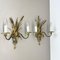 Florentine Brass Wall Lights attributed to Maison Charles, France, 1970s, Set of 2, Image 2