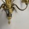 Florentine Brass Wall Lights attributed to Maison Charles, France, 1970s, Set of 2 8