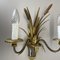 Florentine Brass Wall Lights attributed to Maison Charles, France, 1970s, Set of 2 6