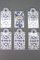 White and Blue Porcelain Breakfast Boards, Germany, 1930s, Set of 6, Image 19