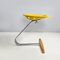 Mid-Century Italian Modern Yellow Stool Mezzadro attributed to Castiglioni Zanotta for Hille, 1960s, Image 4