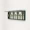 Mid-Century Coat Rack Shelf in Mirror, Brass & Glass attributed to Cristal Art, Italy, 1950s 12