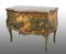 French Napoleon III Lacquered and Painted Wooden Chest of Drawers with French Red Marble Top, 19th Century, Image 1