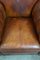 Antique Sheep Leather Armchairs, Set of 2, Image 7