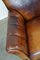 Antique Sheep Leather Armchairs, Set of 2, Image 8