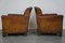 Antique Sheep Leather Armchairs, Set of 2 5