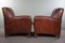 Art Deco Leather Armchairs, Set of 2 3