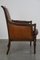 Fauteuil en Cuir de Mouton Marron 4