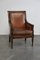 Fauteuil en Cuir de Mouton Marron 3