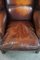 Brown Sheep Leather Armchair, Image 7