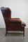 Fauteuil en Cuir de Mouton Marron 4