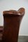 Brauner Vintage Sessel aus Schafsleder 13