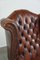Brauner Vintage Sessel aus Schafsleder 10