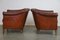Vintage Sheep Leather Club Armchairs, Set of 2 5