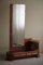 Danish Art Deco Entry Console in Walnut with Mirror, 1940s, Image 7