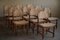 Mid-Century Modern Oak Dining Chairs attributed to Henning Kjærnulf, 1950s, Set of 8, Image 13