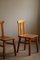 Swedish Modern Dining Chairs in Pine in the style of Axel Einar Hjorth, 1950s, Set of 4 16