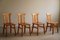Swedish Modern Dining Chairs in Pine in the style of Axel Einar Hjorth, 1950s, Set of 4 18