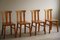 Swedish Modern Dining Chairs in Pine in the style of Axel Einar Hjorth, 1950s, Set of 4 19