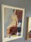 On the Red Chair, Oil Painting, 1950s, Framed 7