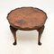 Antique Burr Walnut Pie Crust Coffee Table, 1920s 2