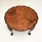 Antique Burr Walnut Pie Crust Coffee Table, 1920s 3