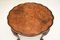 Antique Burr Walnut Pie Crust Coffee Table, 1920s 4