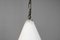 Conical White Pendant Lights, 1950s, Set of 2 5