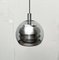 Mid-Century German Space Age Aluminum and Glass Globe Pendant Lamp from Doria, 1960s, Image 1